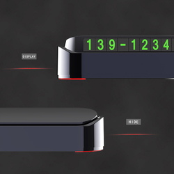 Carte de stationnement temporaire de voiture, autocollants lumineux, accessoires de voiture, numéro de téléphone, plaque d'arrêt cachée, style de voiture small picture n° 3