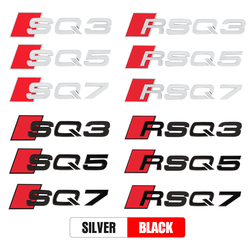 Autocollant de lettres de numéro de coffre de voiture noir adhésif 3D ABS, badge de plaque signalétique d'emblème de logo, accessoires pour Audi SQ3, SQ5, SQ7, RSQ3, RSQ7 small picture n° 2