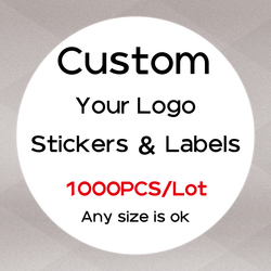 Autocollants Personnalisés avec Logo, Étiquette Personnalisée, pour Emballage, Concevez Votre Propre Adhésif, 1000 Pièces