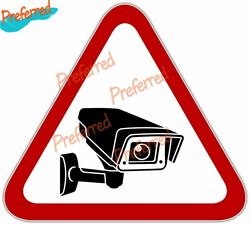 Panneau de sécurité de vidéosurveillance PRShop, autocollant en vinyle