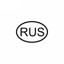 Autocollant de voiture narRus Russia Country Code, décalcomanies créatives, décalcomanies en vinyle, noir, argent, 10cm x 7cm