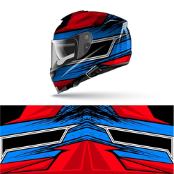 Autocollant rond coloré pour casque complet de moto, autocollant graphique de course, autocollant décoratif en vinyle