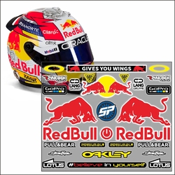 Autocollants de casque Red Bull Racing, décalcomanie, logo, voiture, moto