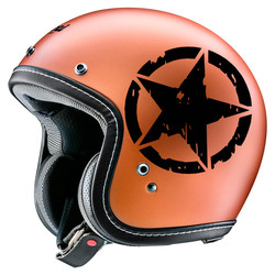 Autocollant en vinyle étoile à cinq branches pour moto, décor de décalcomanie pour casque de moteur